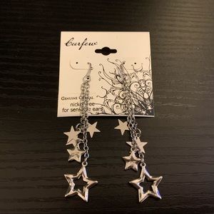 Star dangle earrings
